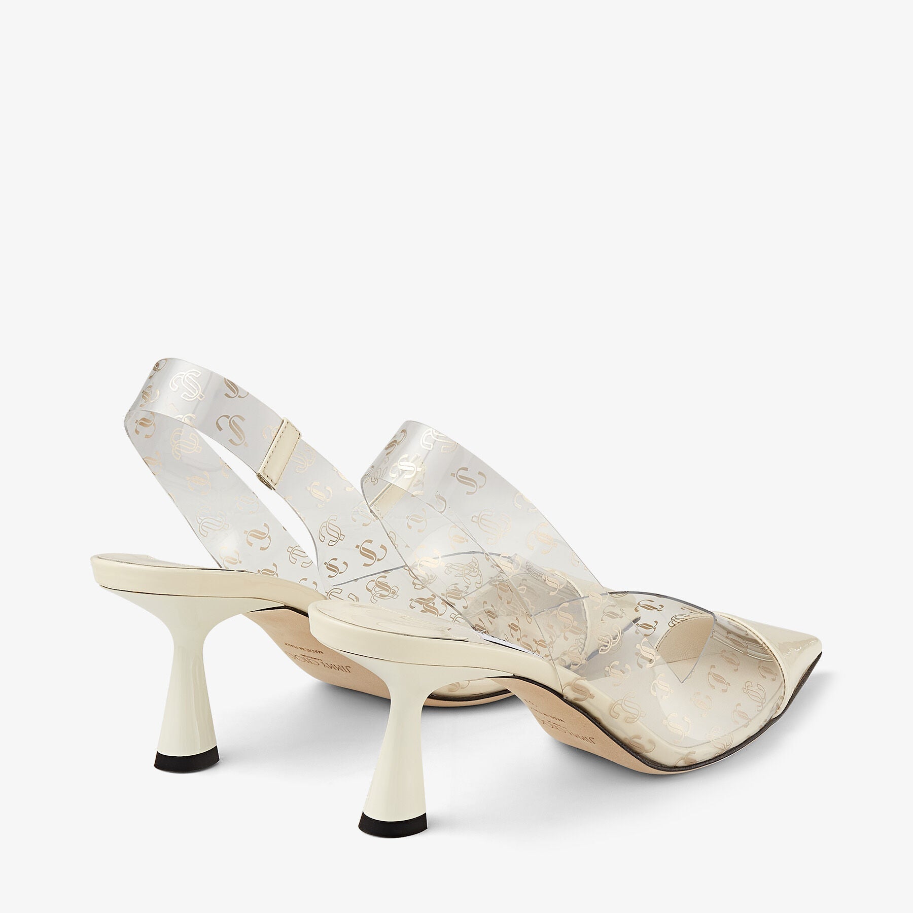 Slingbacks Liya 65 - Clear & Latte