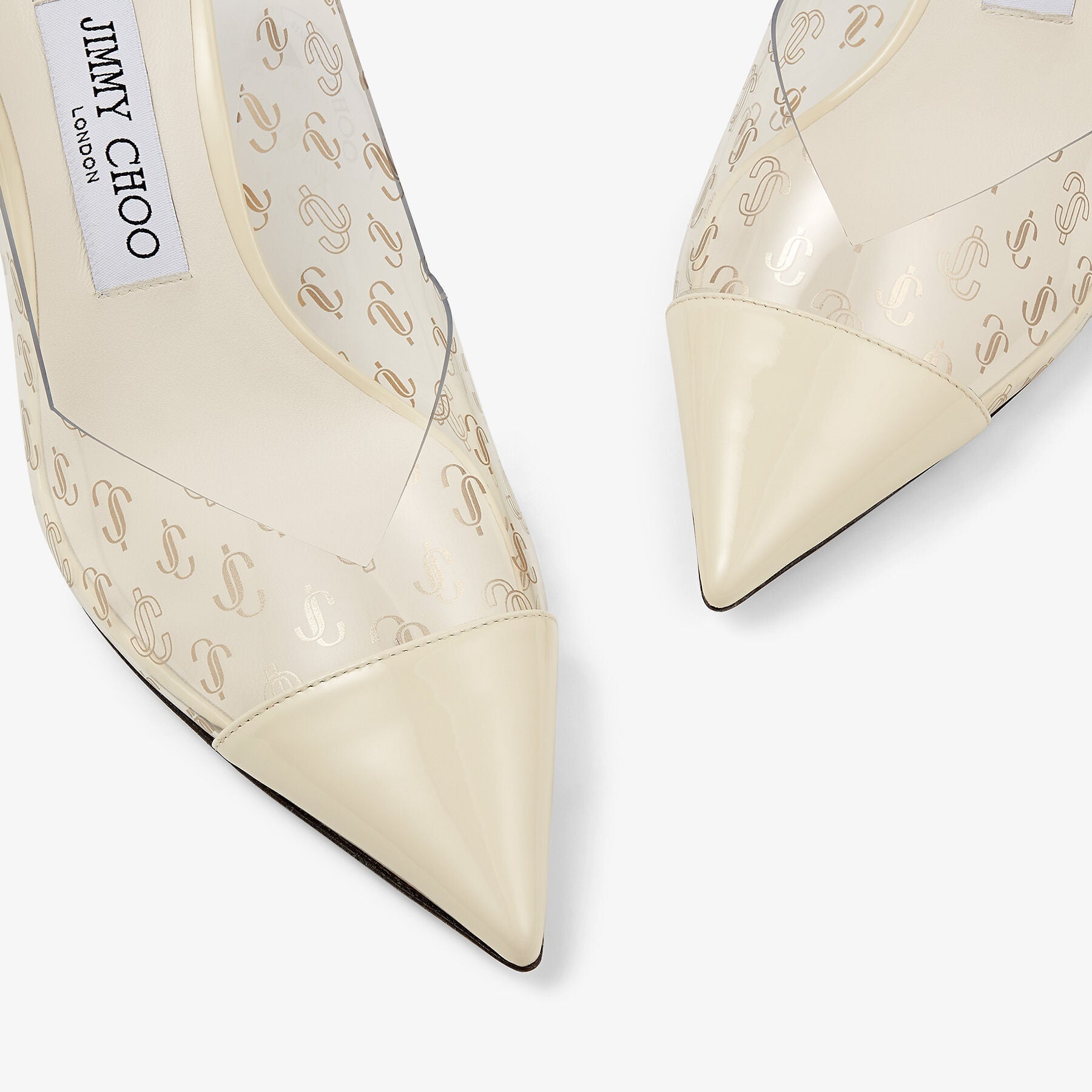 Slingbacks Liya 65 - Clear & Latte