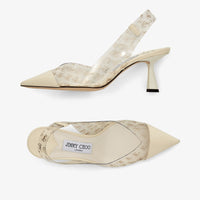 Slingbacks Liya 65 - Clear & Latte