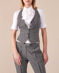 Gilet Syna à dos nu - Heather Grey