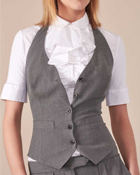 Gilet Syna à dos nu - Heather Grey