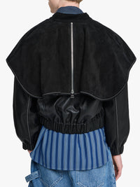 Veste Bomber À Col Surdimensionné - Black