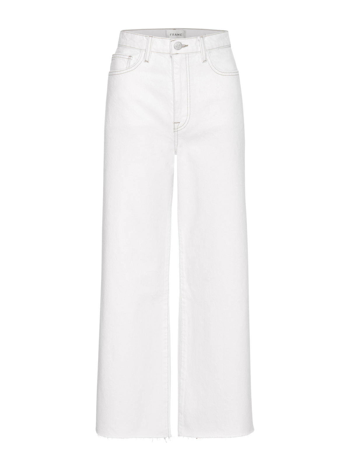 LE JANE WIDE LEG CROP RAW FRAYAU NATURAL CLEAN