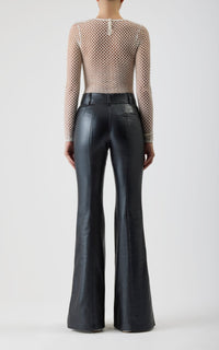 Black / Pantalon Rhein en cuir - Black