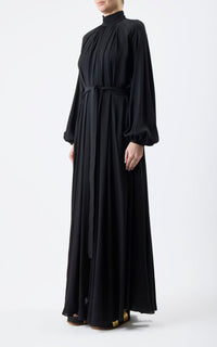 Blue Multi / Robe Cedric en soie - Blue Multi