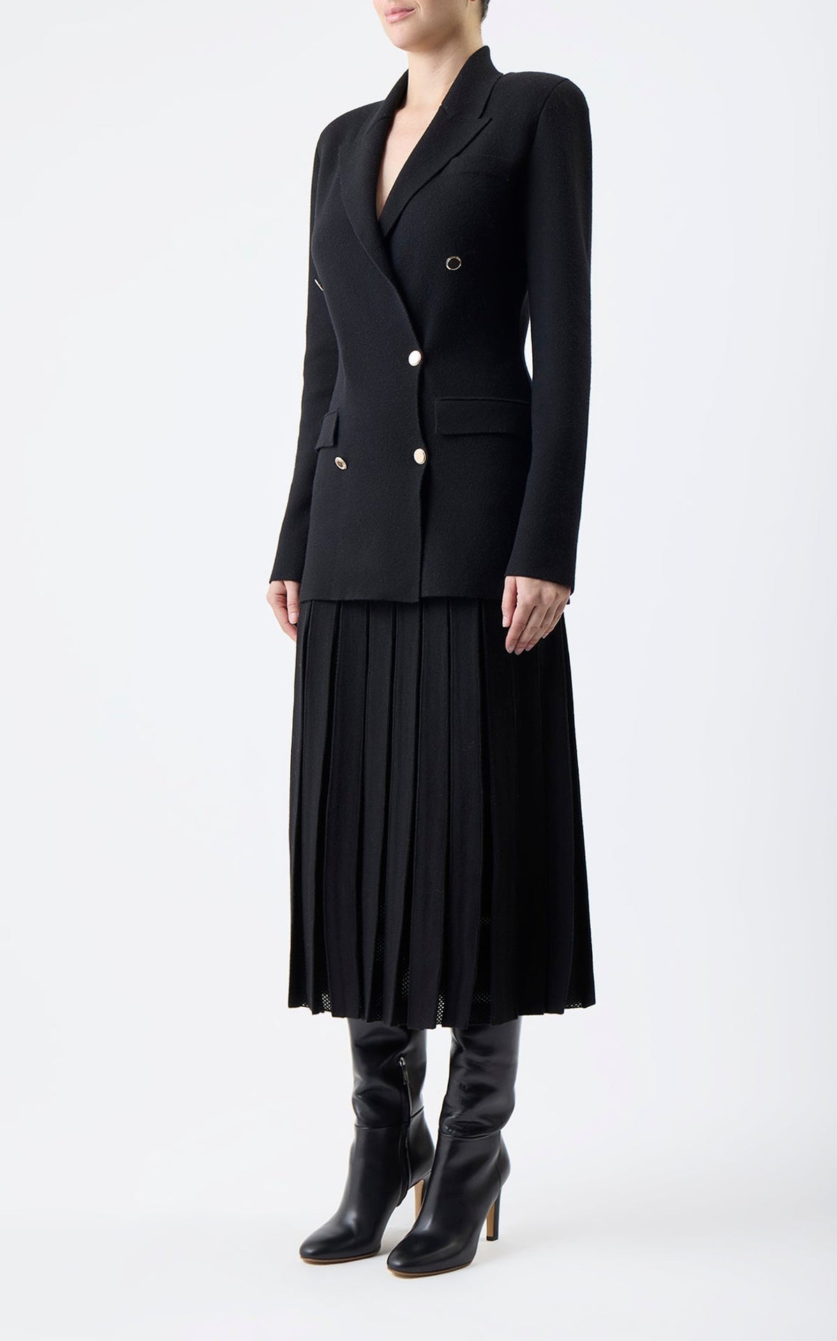 Ivory / Veste blazer Bowen en laine - Ivory