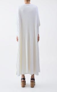 Ivory / Poncho Taos en laine et cachemire - Ivory