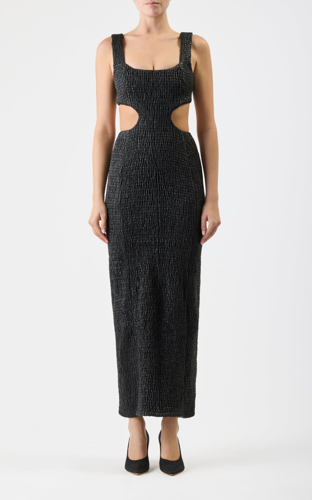 Black / Robe Gal en cuir - Black