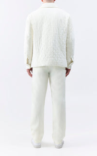 Ivory / Veste Skye Paddock en cachemire et lin - Ivory