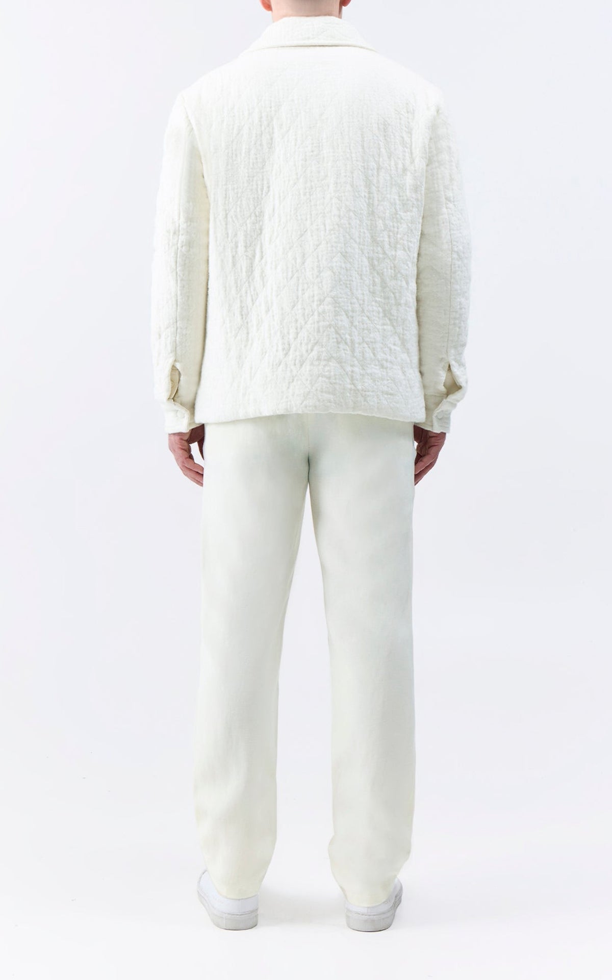 Ivory / Veste Skye Paddock en cachemire et lin - Ivory