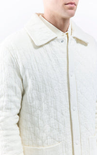 Ivory / Veste Skye Paddock en cachemire et lin - Ivory