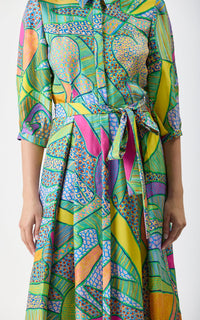 Multi / Robe Andy en soie - Multi