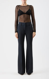Black / Top Troth en laine - Black