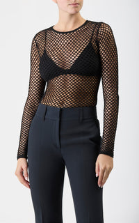Black / Top Troth en laine - Black