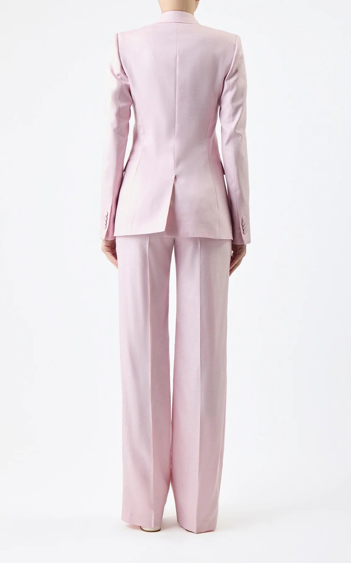 Blush / Veste blazer Stephanie en laine - Blush