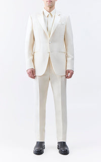 Ivory / Veste Nicolson en laine - Ivory
