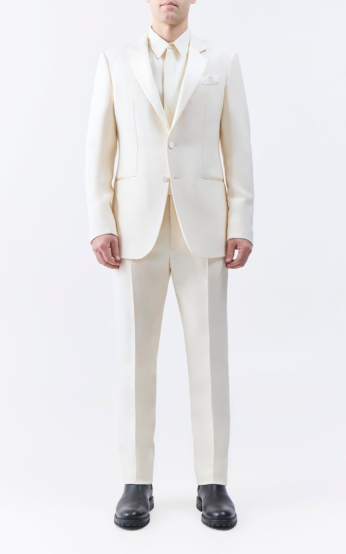 Ivory / Veste Nicolson en laine - Ivory