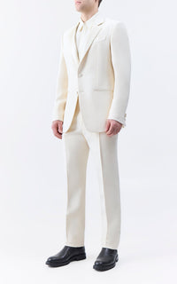 Ivory / Veste Nicolson en laine - Ivory