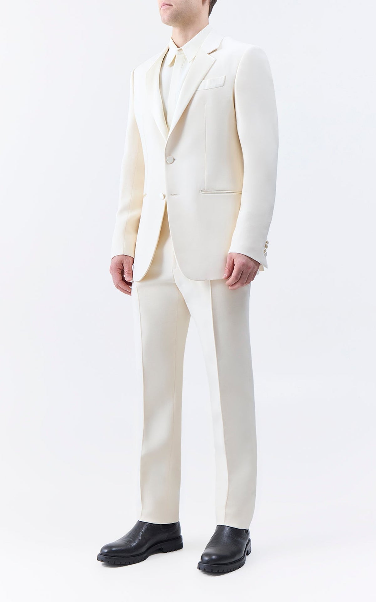 Ivory / Veste Nicolson en laine - Ivory