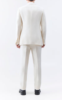 Ivory / Veste Nicolson en laine - Ivory