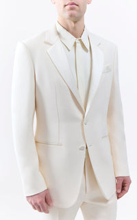 Ivory / Veste Nicolson en laine - Ivory