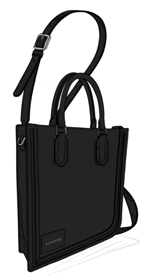 Petit sac tote - Noir & noir