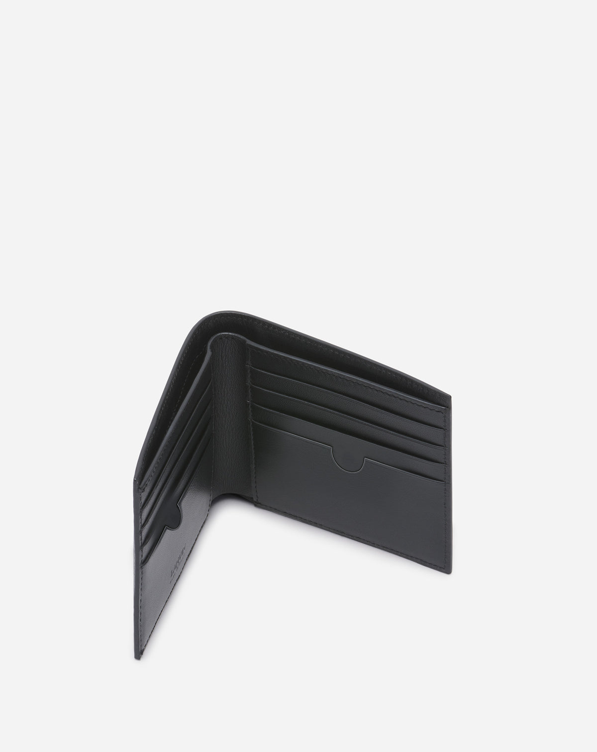 Portefeuille Hobo en cuir - Noir & Cacao