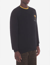 Sweatshirt Trophy à imprimé avec écusson - Black