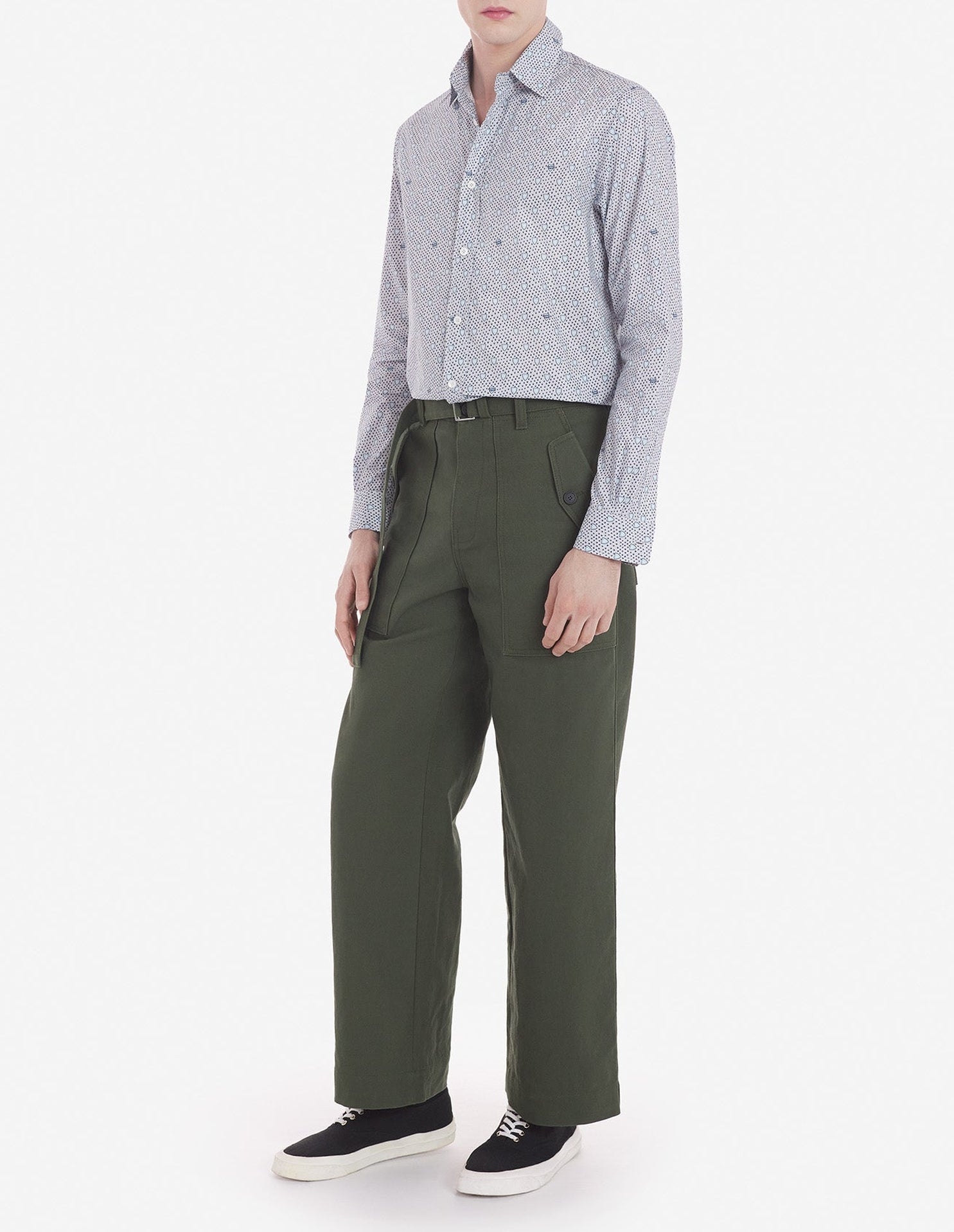 Shield print shirt - Cloud Navy Foulard