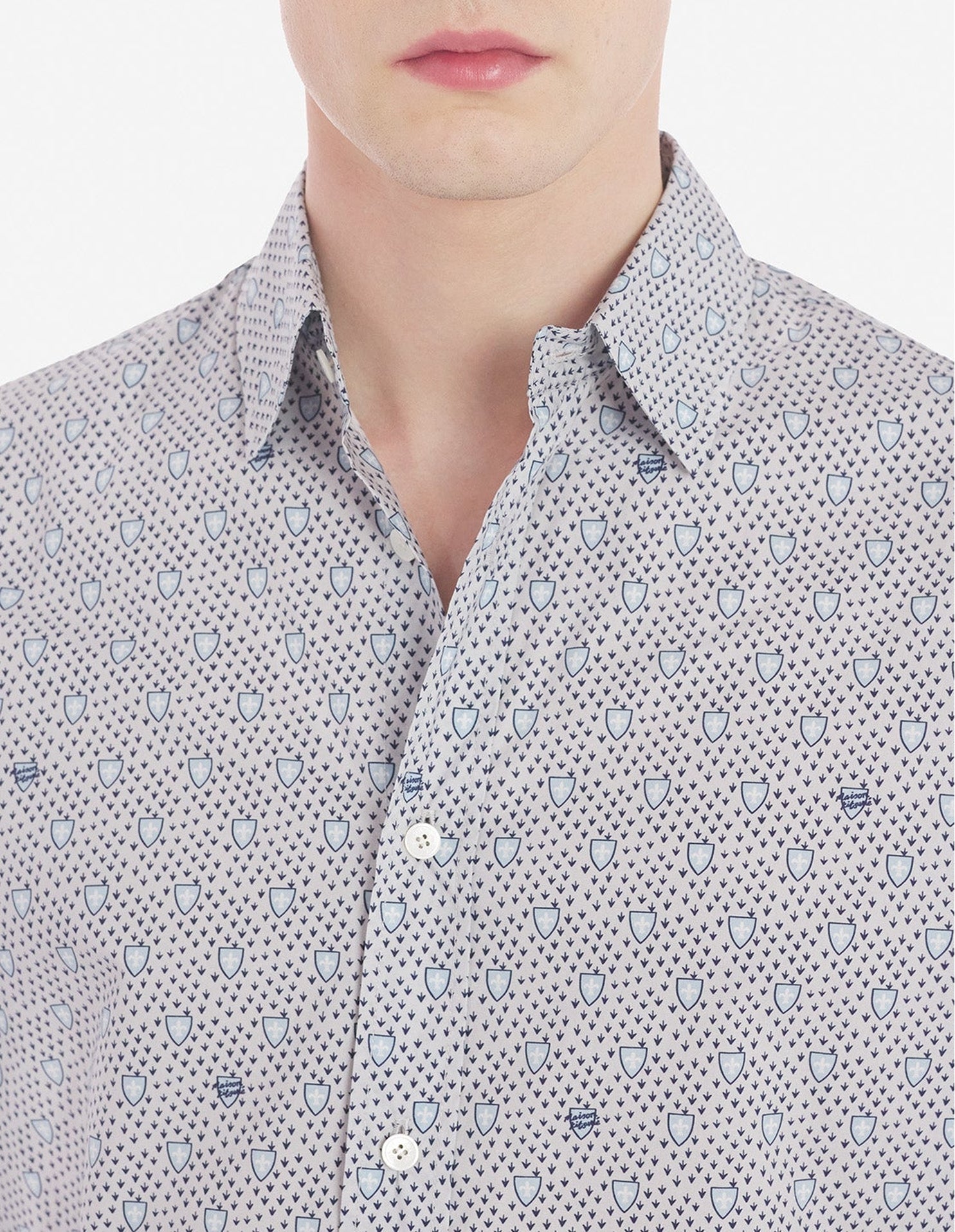 Shield print shirt - Cloud Navy Foulard