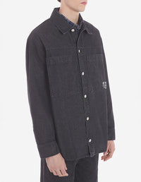 Surchemise délavée en denim - Washed Black
