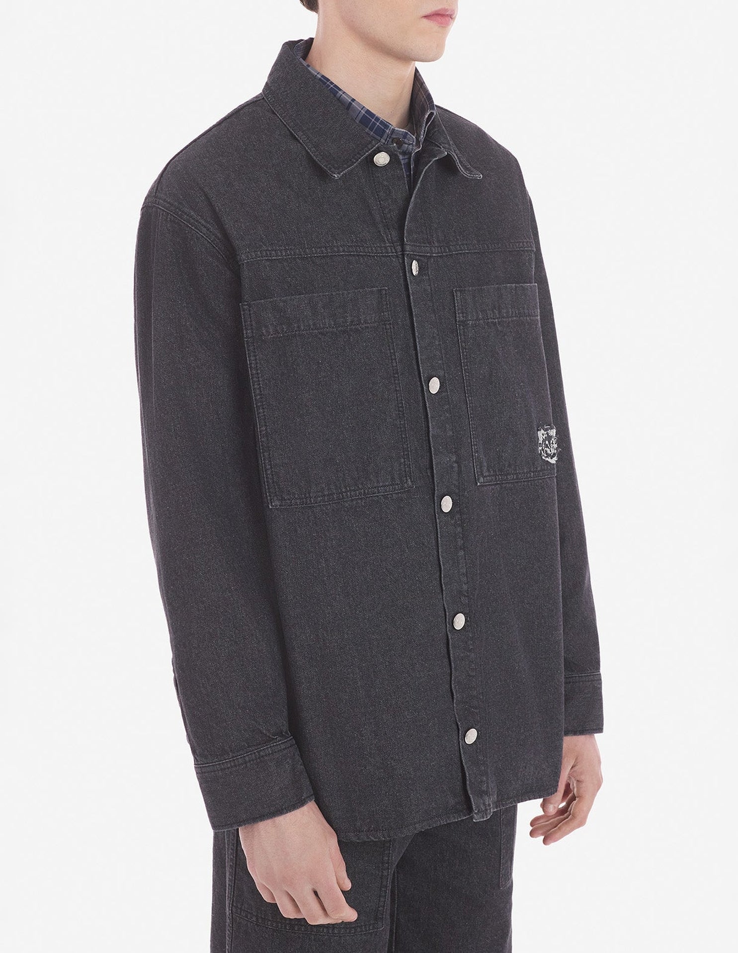 Surchemise délavée en denim - Washed Black