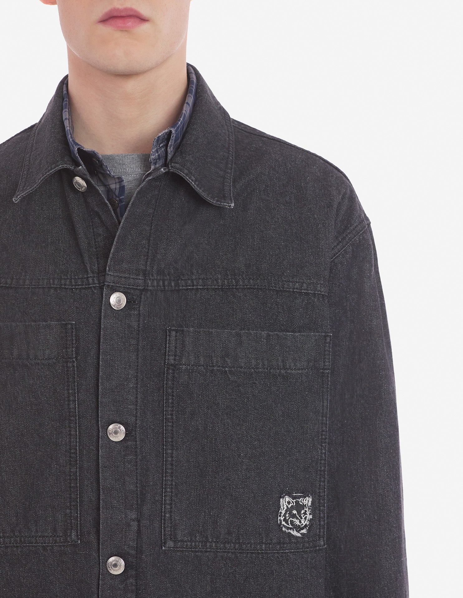 Surchemise délavée en denim - Washed Black