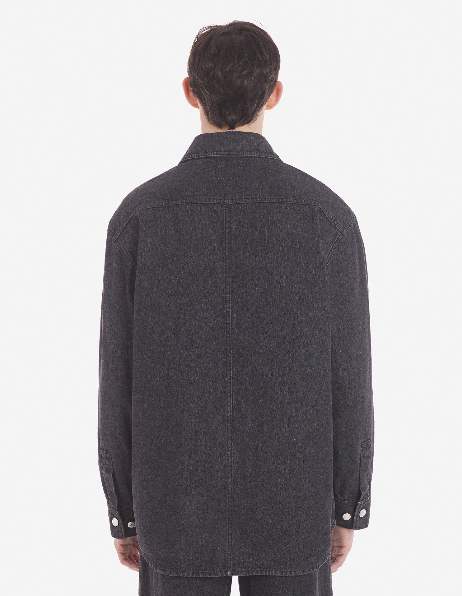 Surchemise délavée en denim - Washed Black