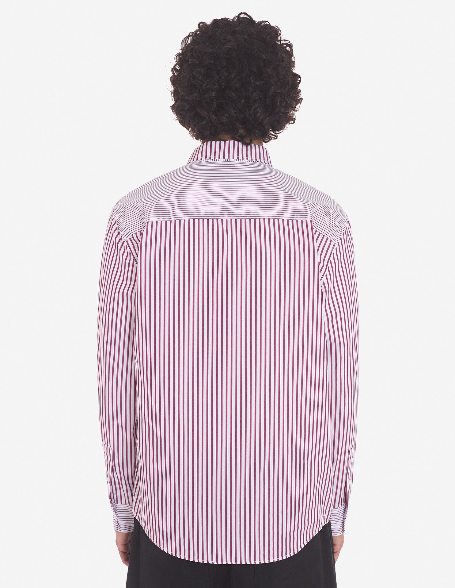 Casual shirt - White & Red Stripes