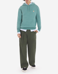 Sweat à capuche Fox avec écusson - Teal Grey