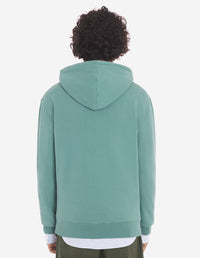 Sweat à capuche Fox avec écusson - Teal Grey