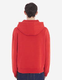Sweat à capuche oversize - Burnt Red