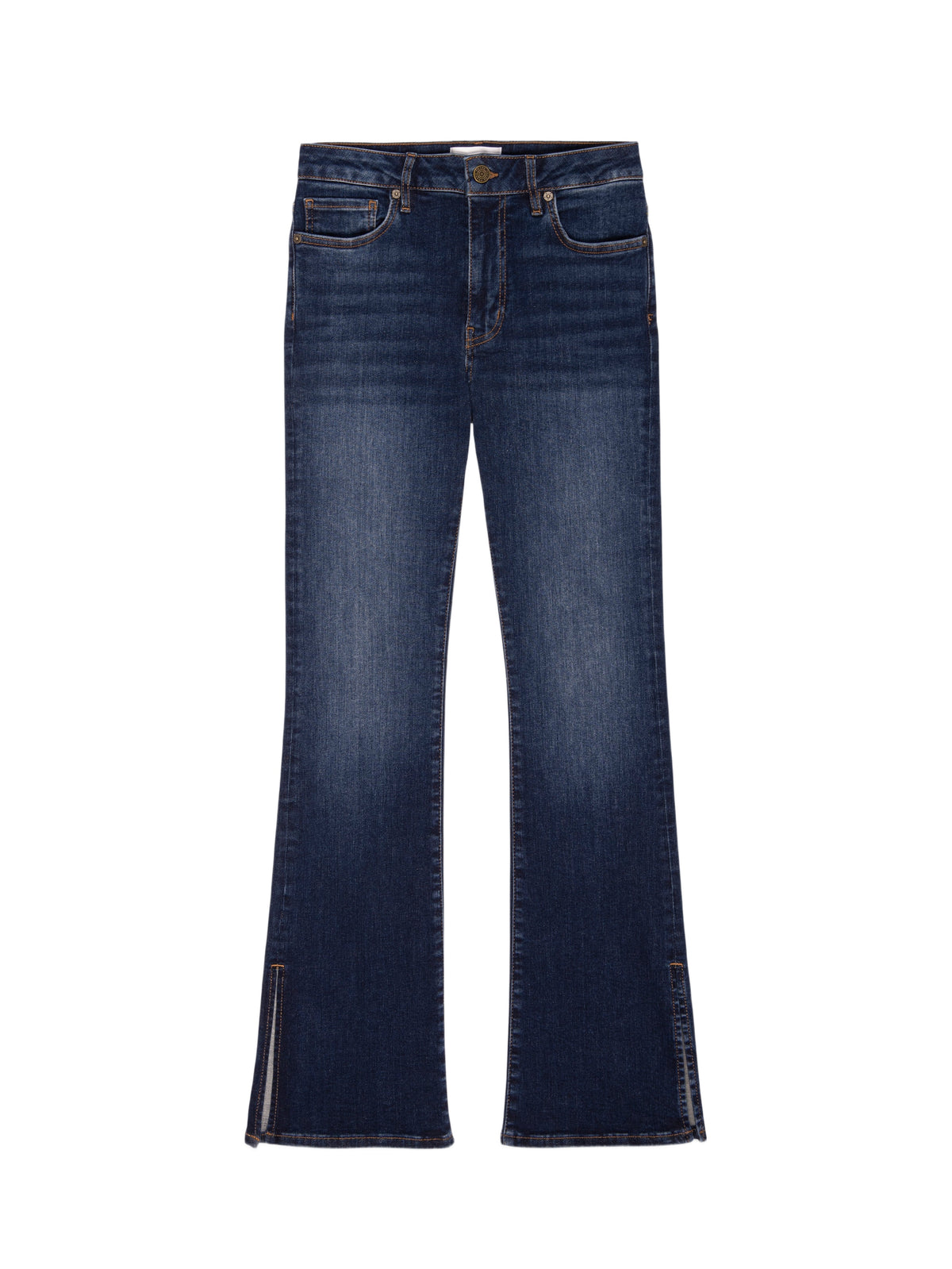 Pantalon Mini Boot à fente en denim - Moonflower