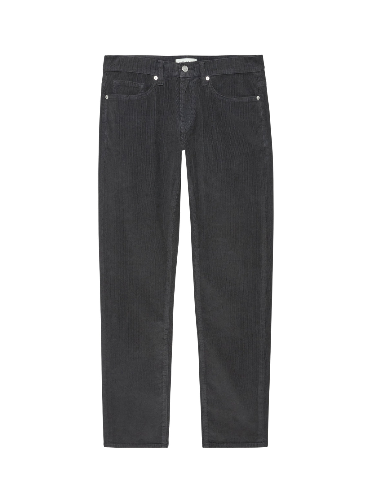 Men's Slim-Fit Denim Corduroy Trousers - Titanium