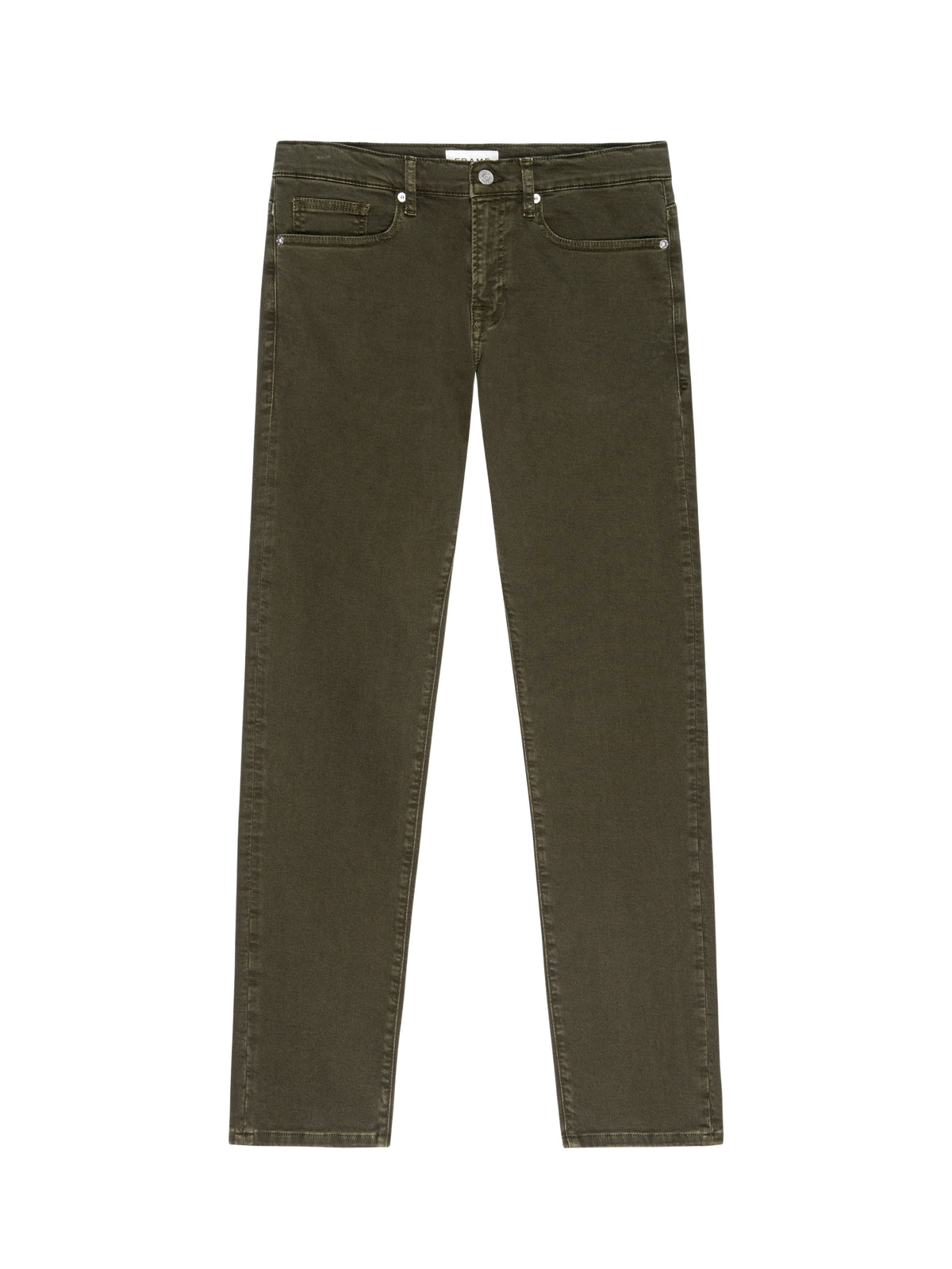 L'Homme Slim-fit Denim Trousers - Garage Moss Green