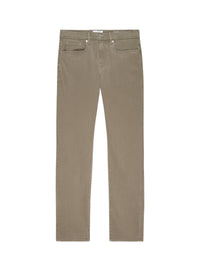L'Homme Slim Brushed Twill Denim Trousers - Dark Khaki