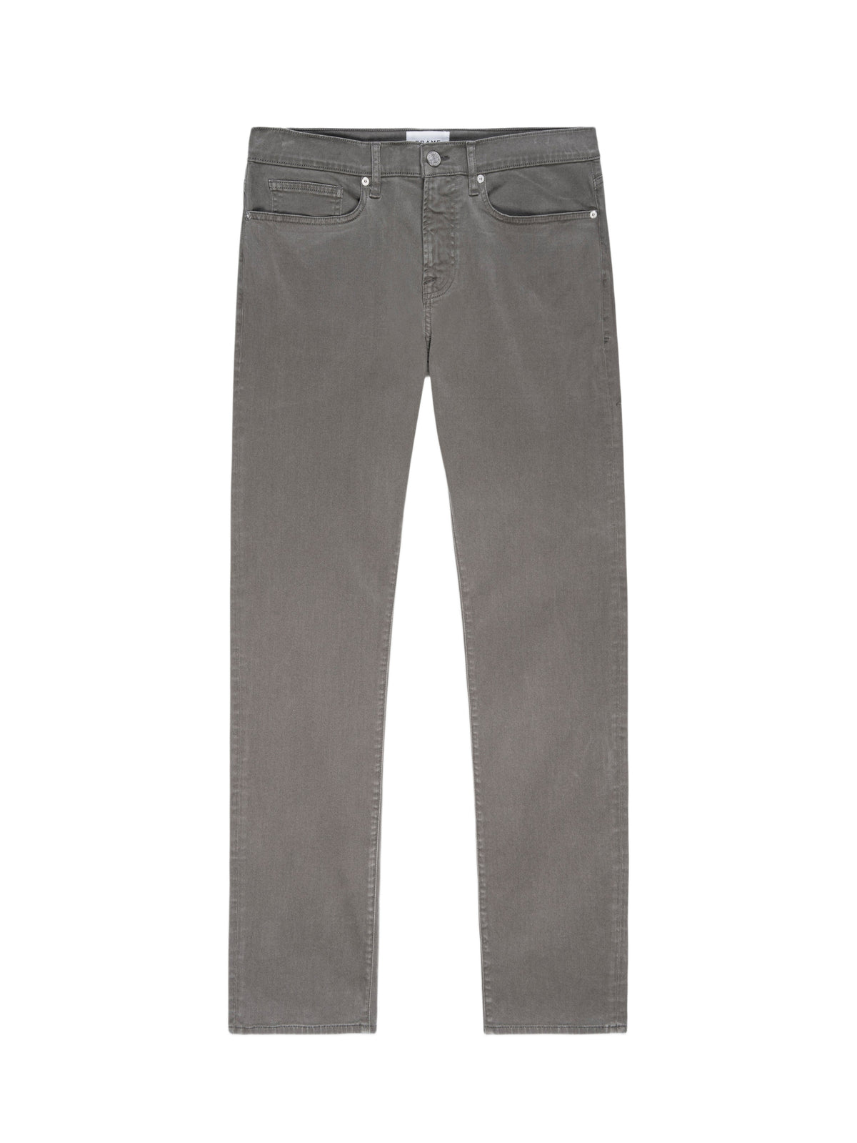 L'Homme Slim Brushed Twill Denim Trousers - Dusty Grey