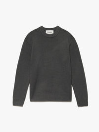 CASHMERE CREWNECK SWEATERCHARCOAL GREY