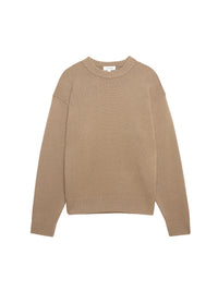 CASHMERE CREWNECK SWEATERLATTE BROWN