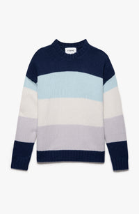 BOLD STRIPE SWEATERINK BLUE MULTI