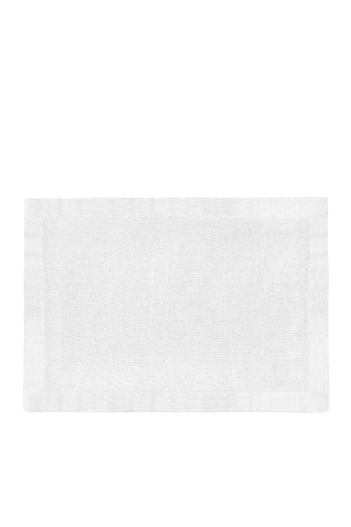 LINEN SATEEN PLACEMATS (SET OF 4)-WHITE