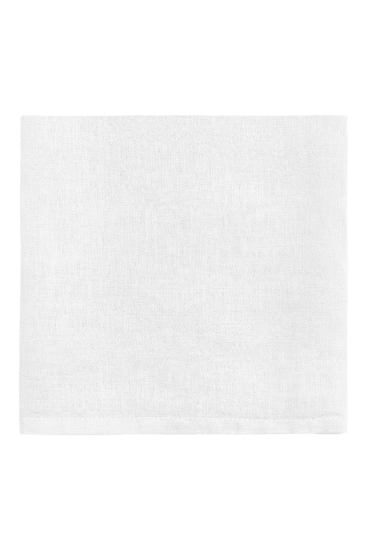 Set of 4 satin linen napkins - White