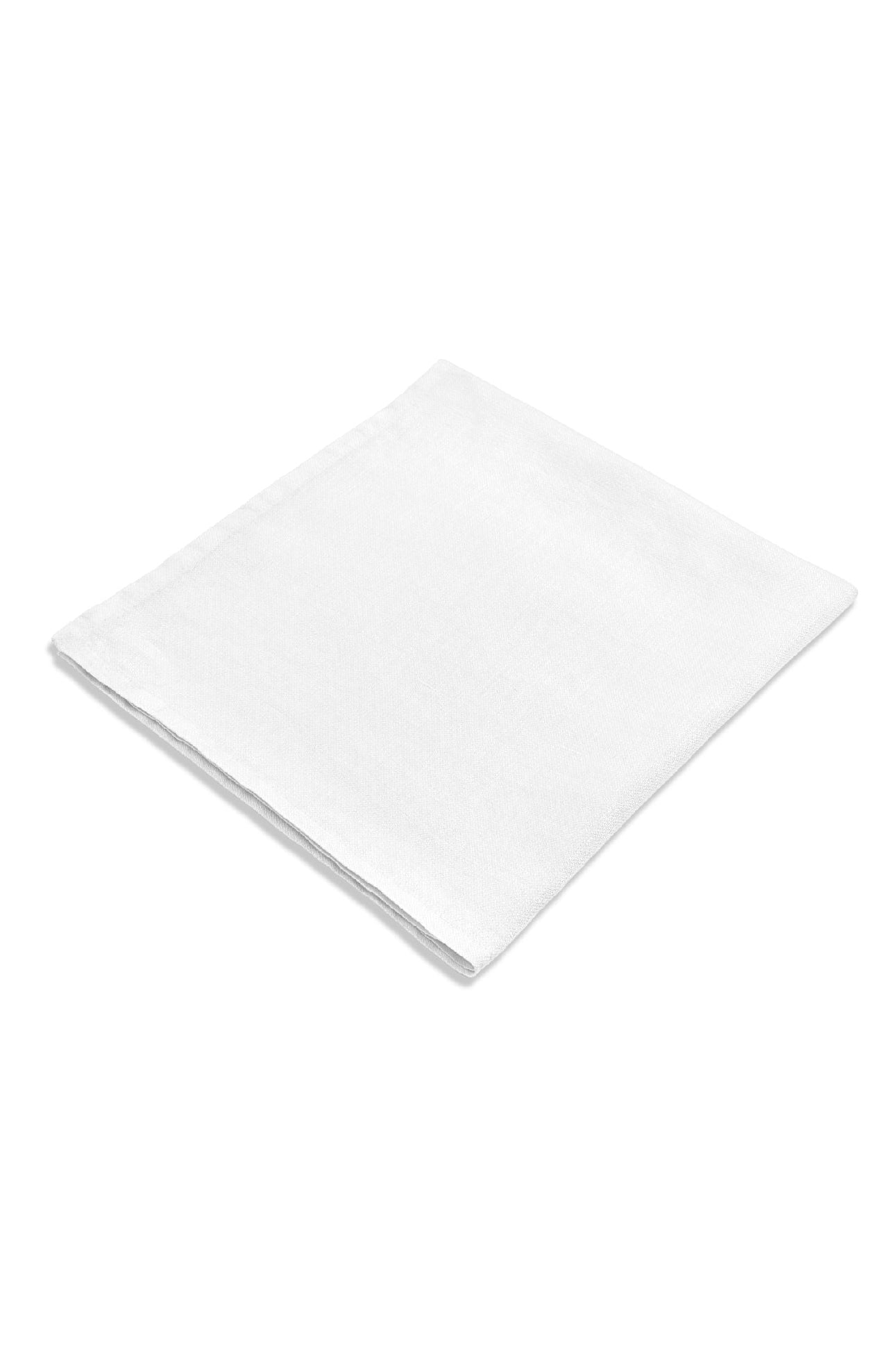 Lot de 4 serviettes en satin de lin - White