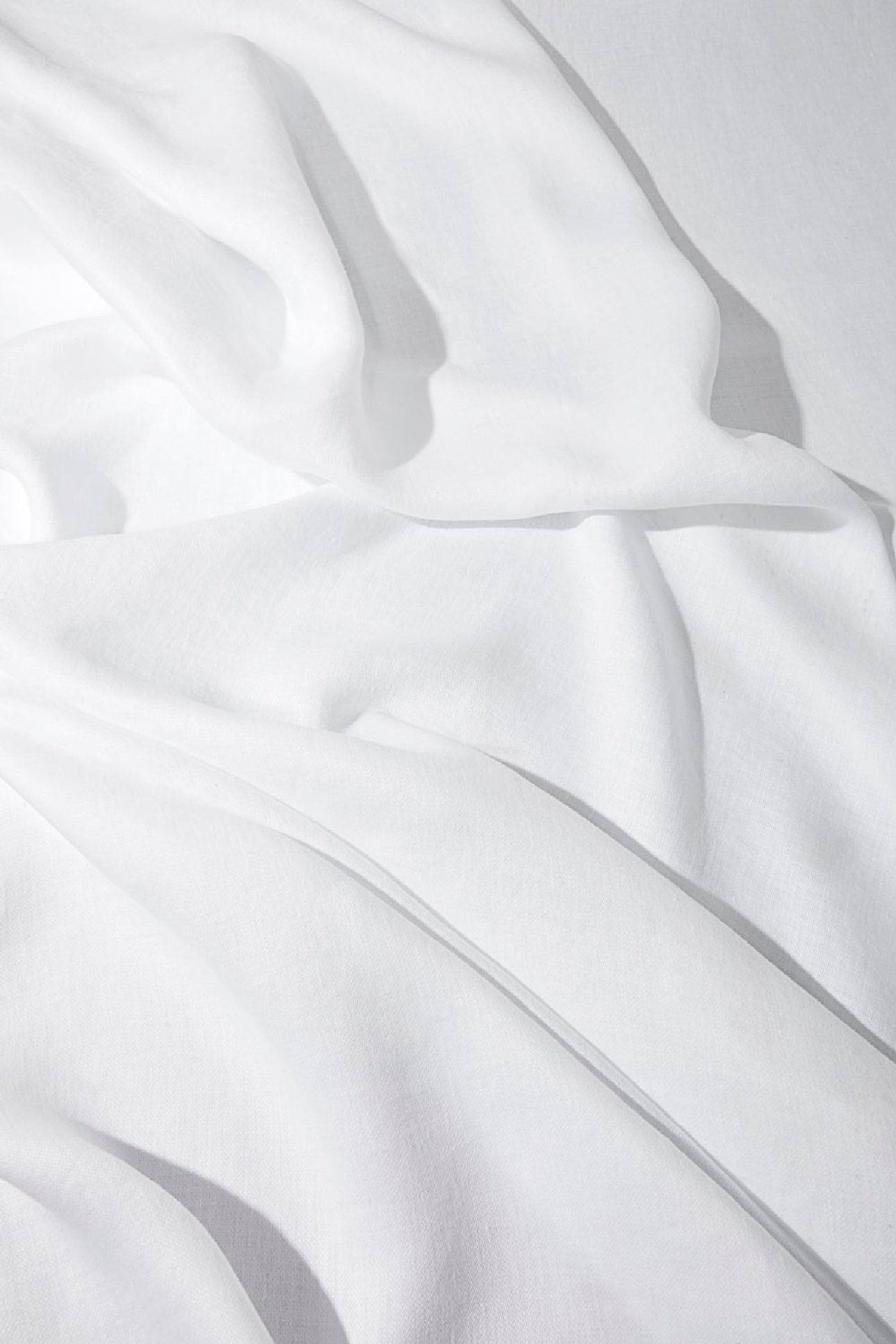 Nappe en satin de lin - White